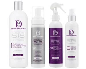 Hair products by Design Essentials, an exhibitor and partner at HairCon.