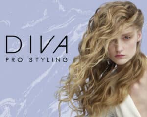 A model for Diva Pro Styling a headline partner and exhibitor at HairCon.