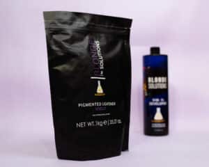 Two Blonde Solutions products. Blonde Solutions one of the collaborators at HairCon.