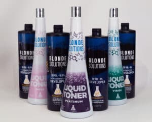 A selection of Blonde Solutions products. Blonde Solutions one of the collaborators at HairCon.