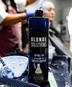Blonde Solutions product. Blonde Solutions one of the collaborators at HairCon.