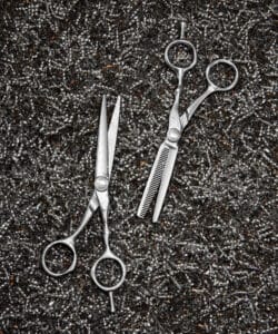 Two Pairs of Tondeo scissors Tondeo company. Tondeo Mythos Range. Tondeo will be exhibiting at HairCon.