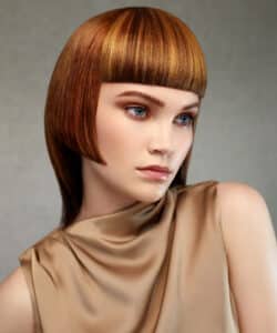 Model's hair style and cut by Josh and Sophie-Rose Goldsworthy who will be appearing at HairCon.