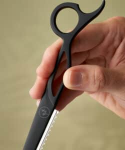 A pair of scissors by Leaf, a Collaborator at HairCon.